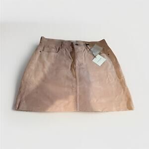 Sneak Peek Pink Corduroy Mini Skirt Button Pockets Regular Size S light pink